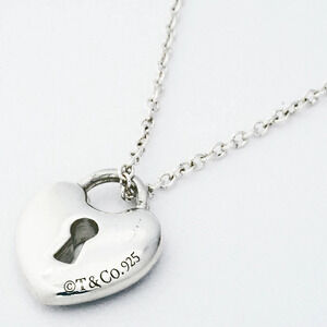 Tiffany Heart Lock Silver Pendant